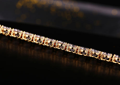 时尚手链弹力绳手串足金手链